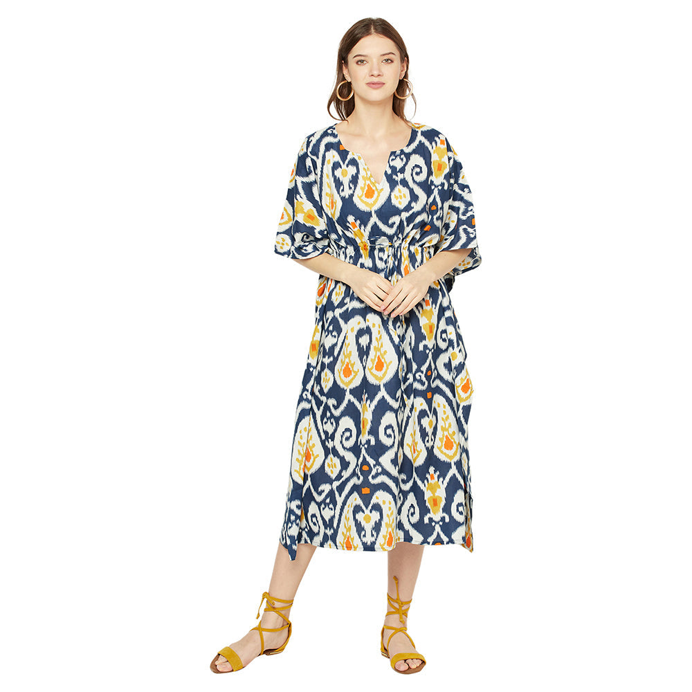 'Nature's Tapestry' 100% Cotton Kaftan