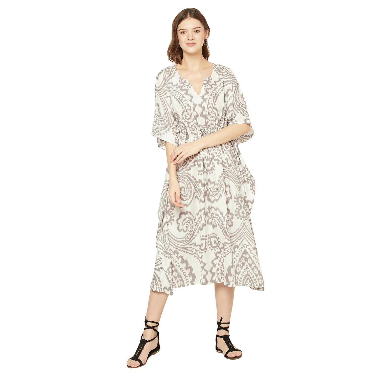'Earthly Elegance' 100% Cotton Kaftan