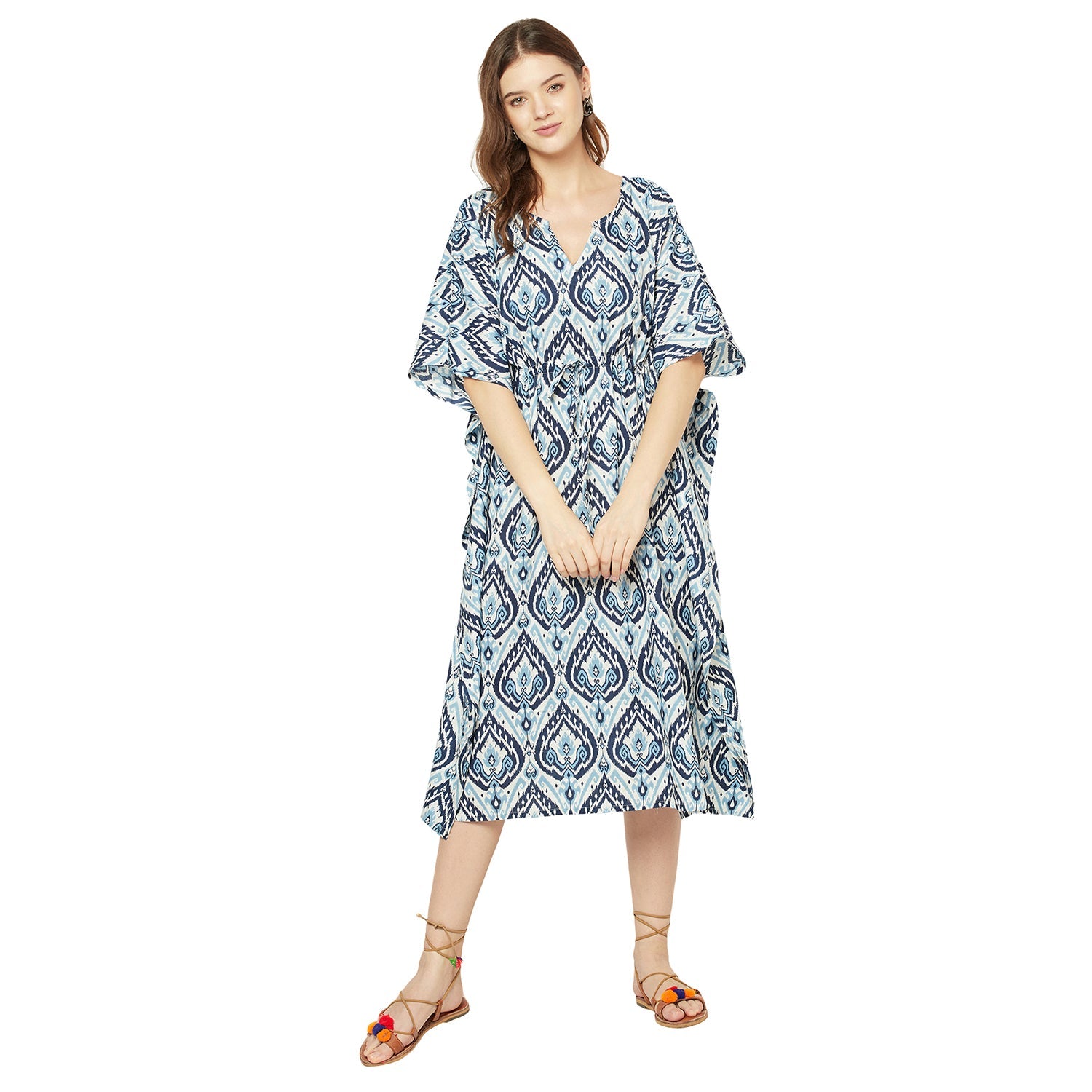 'Tranquil Tones' 100% Cotton Kaftan
