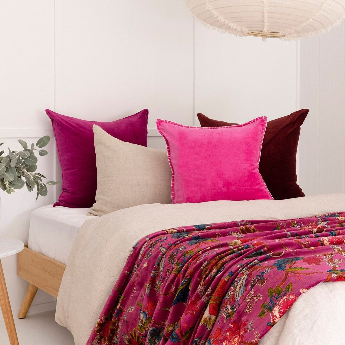Mexican Velvet Cotton Throw Frida Rani Blooms