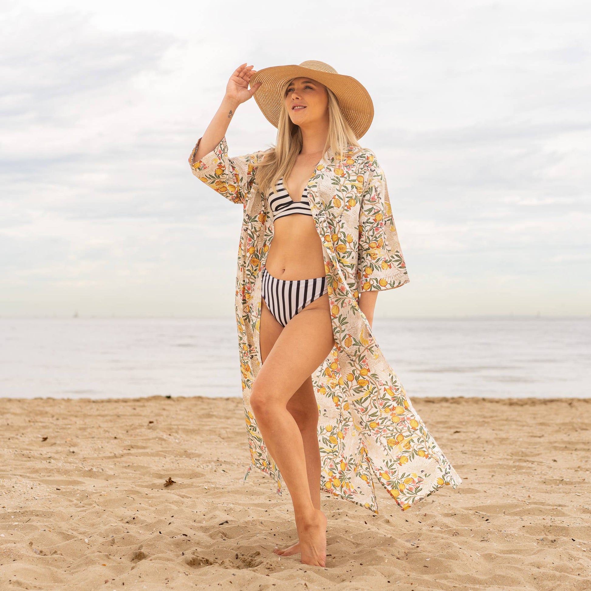 ANYA' Women's Cotton Kimono Robe