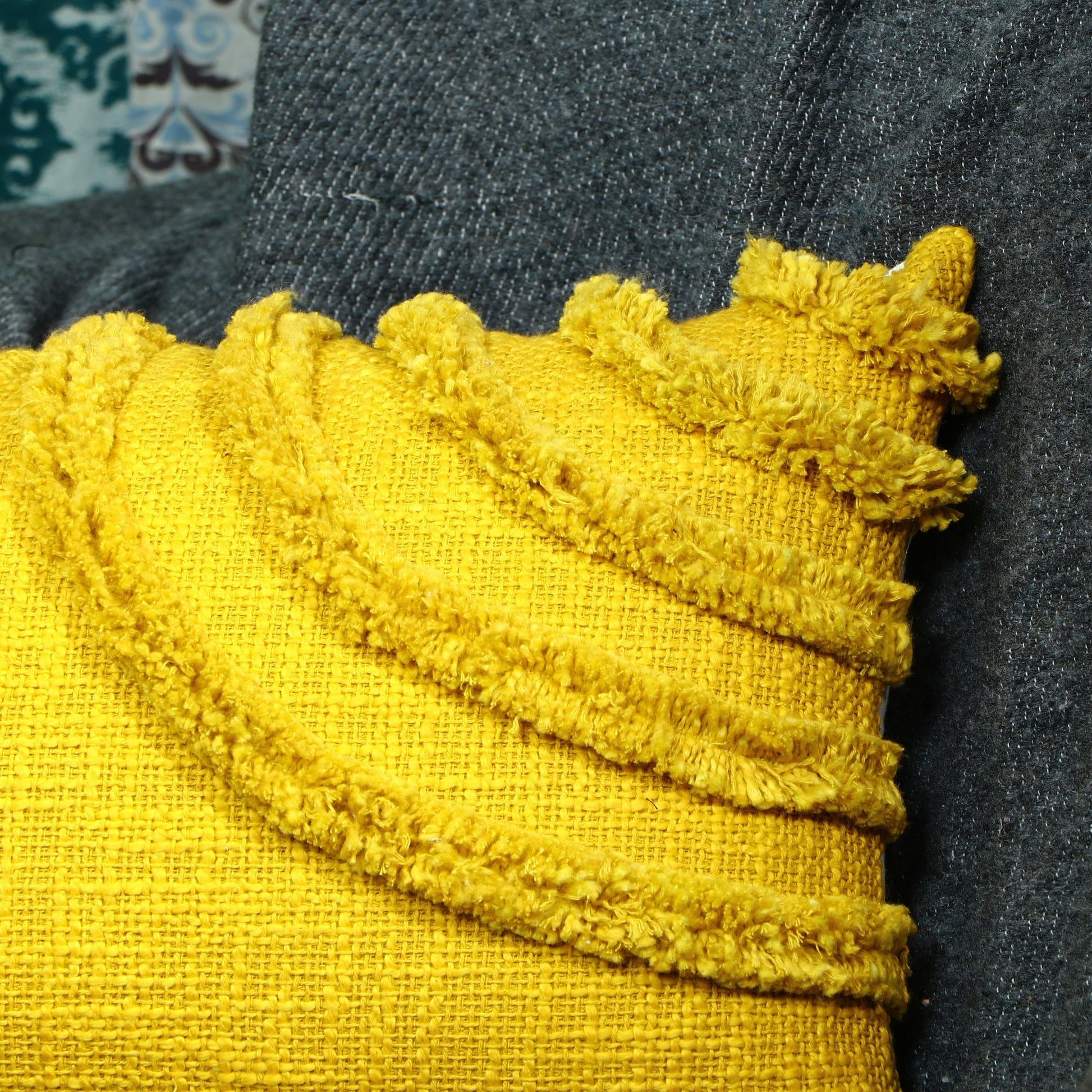 Linen Connections Moroccan Tassels Cushion Cover - Amber