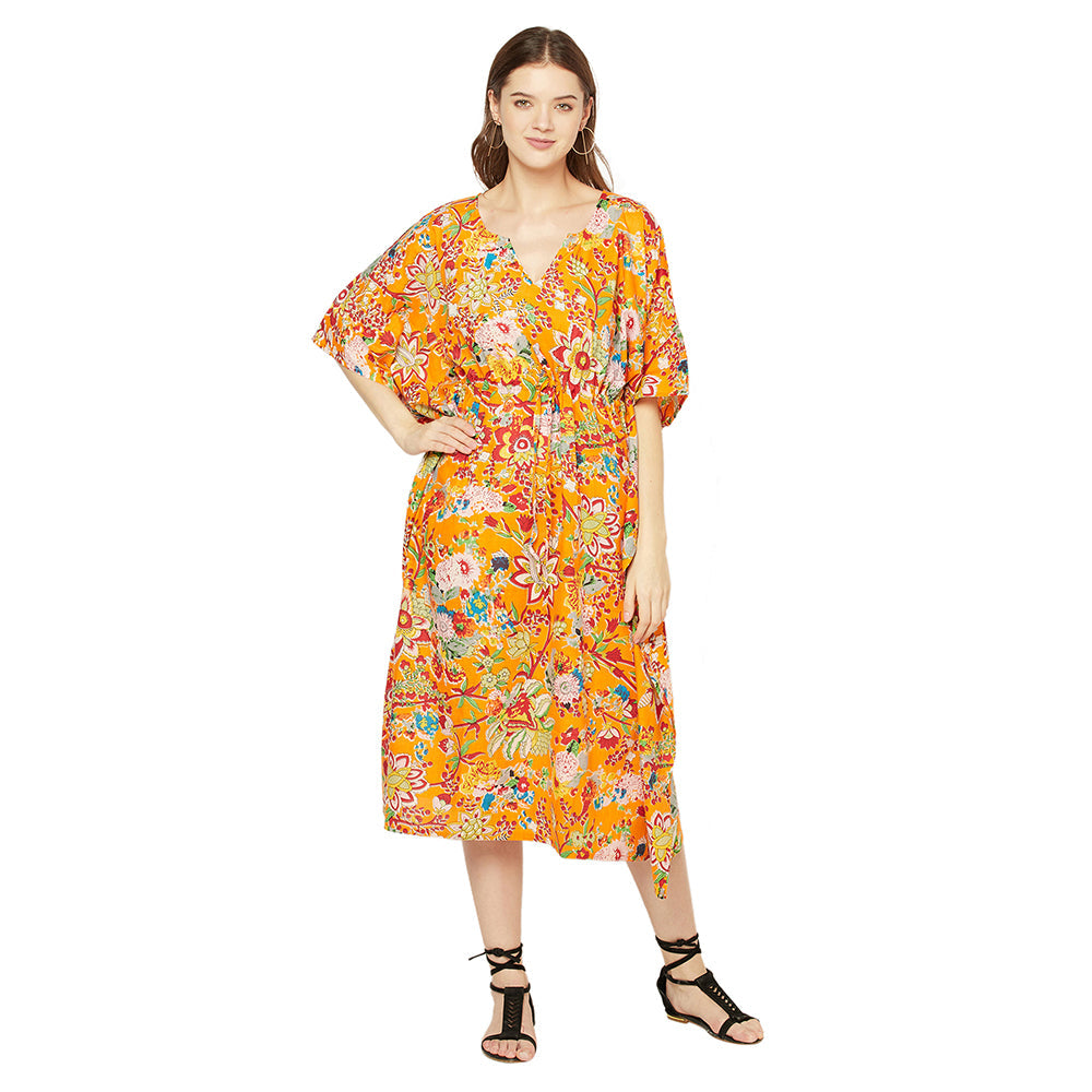 'Floral Dream' 100% Cotton Kaftan