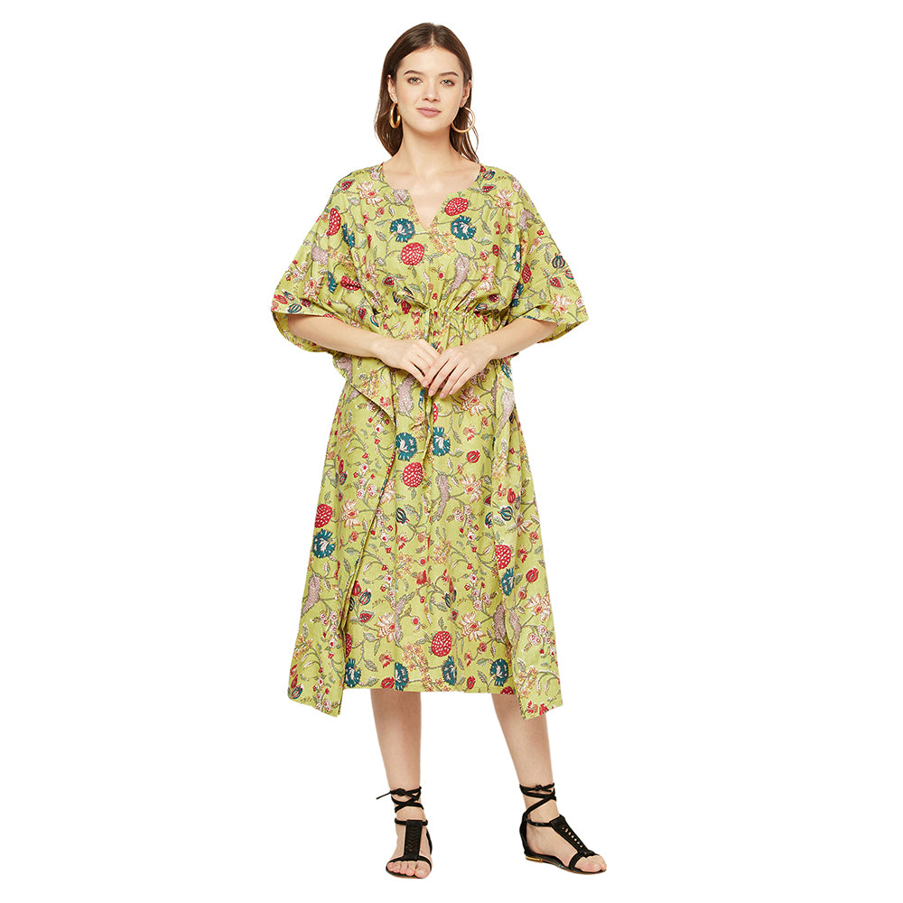 'Nature's Palette' 100% Cotton Kaftan