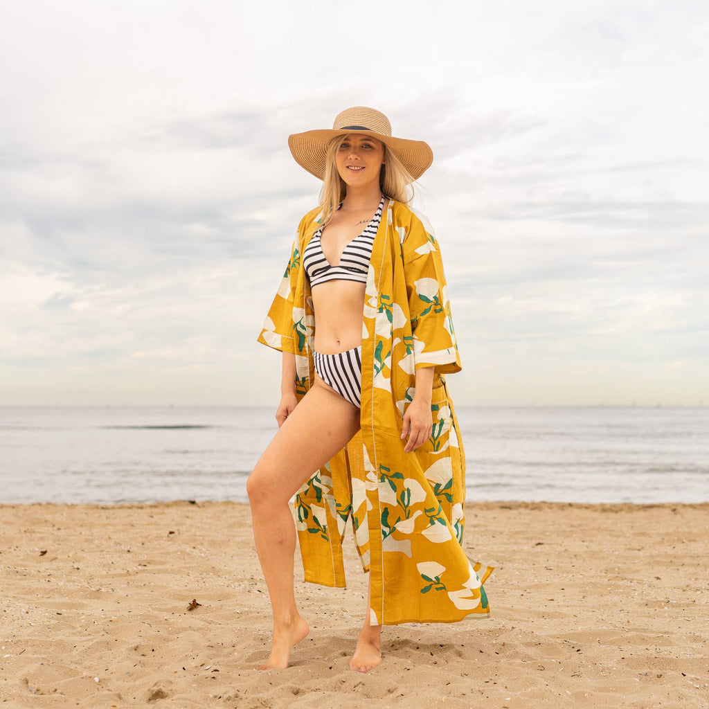 SIENNA' Women's Cotton Kimono Robe
