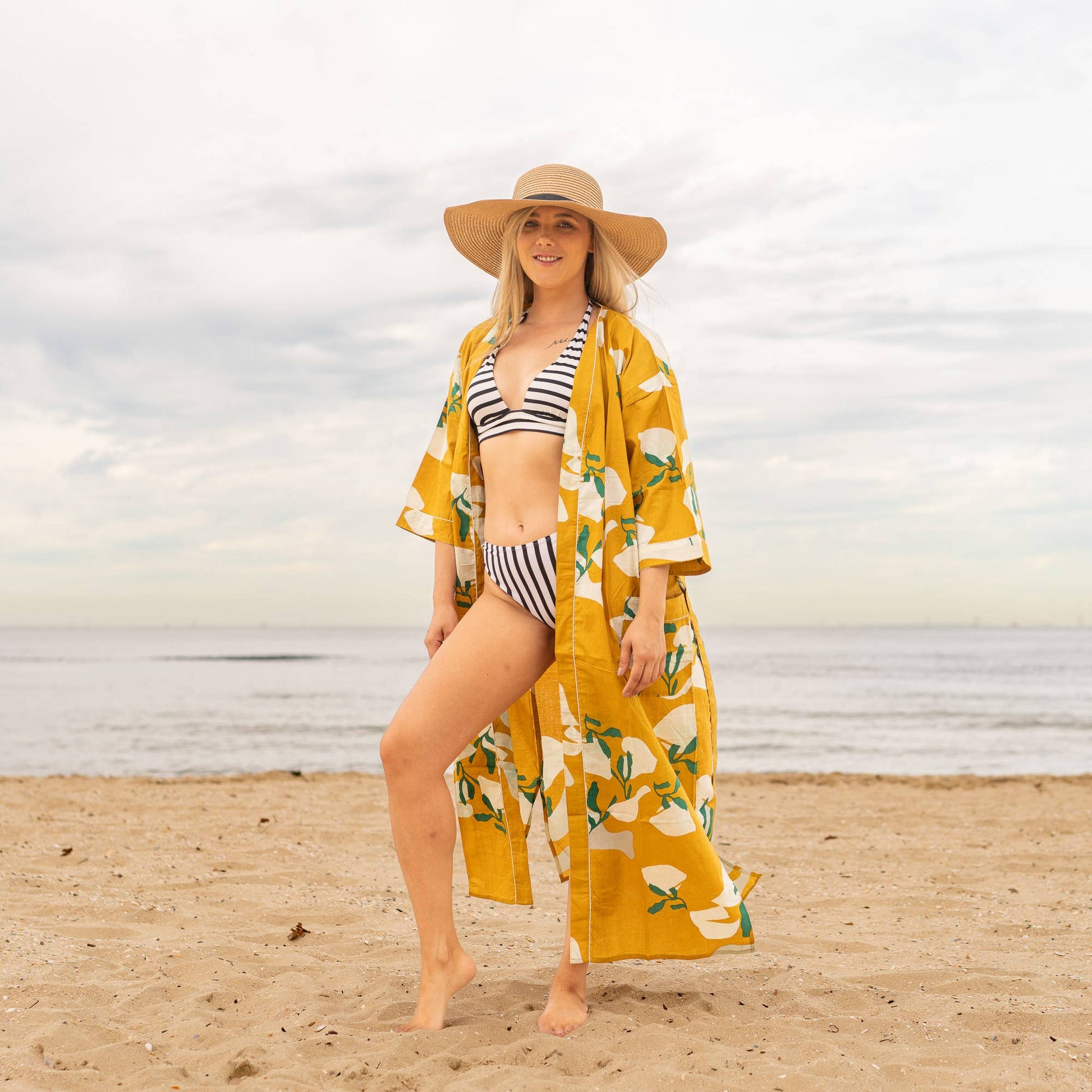 SIENNA' Women's Cotton Kimono Robe