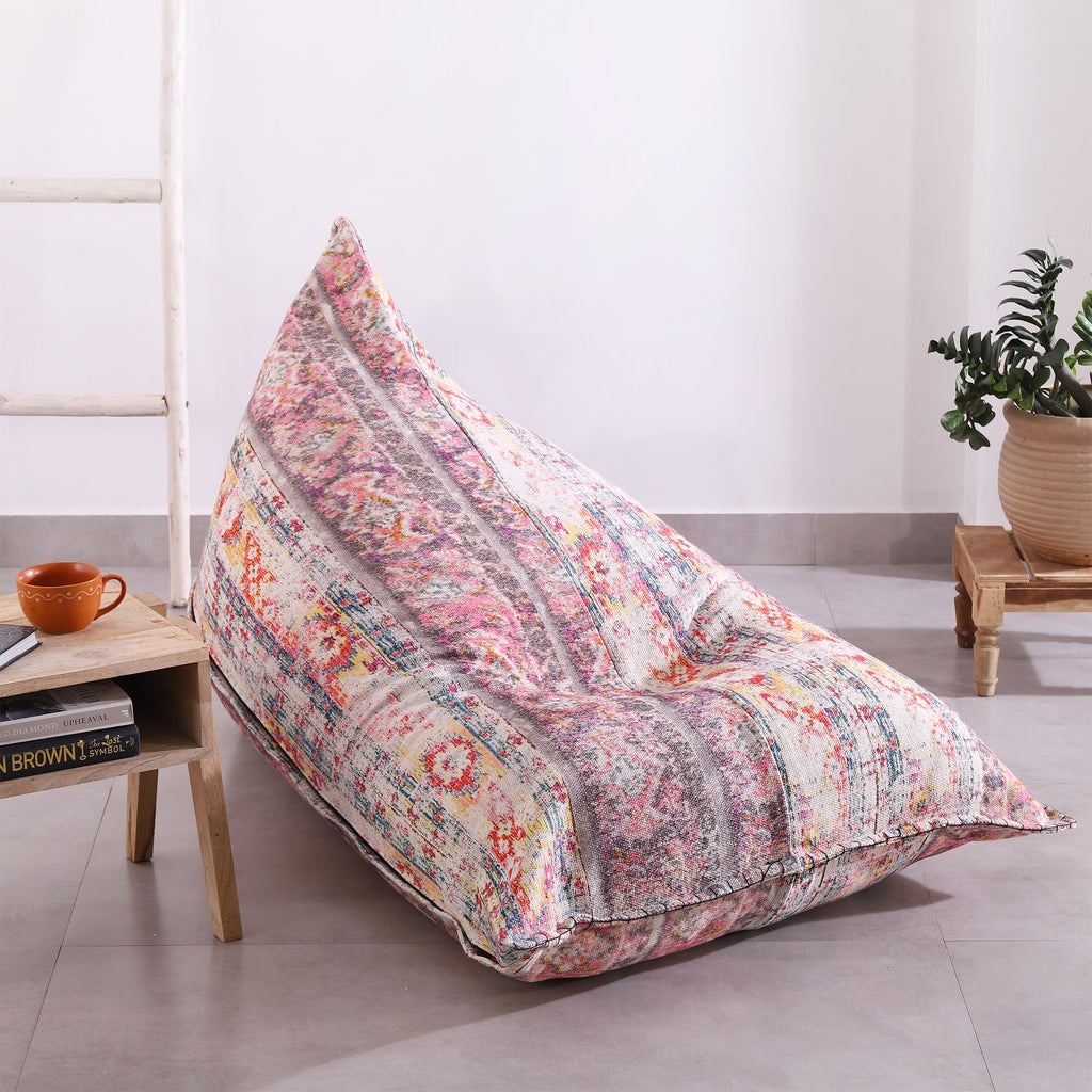 "Moroccan Boho Bliss" - Handmade Bean Bag Cover