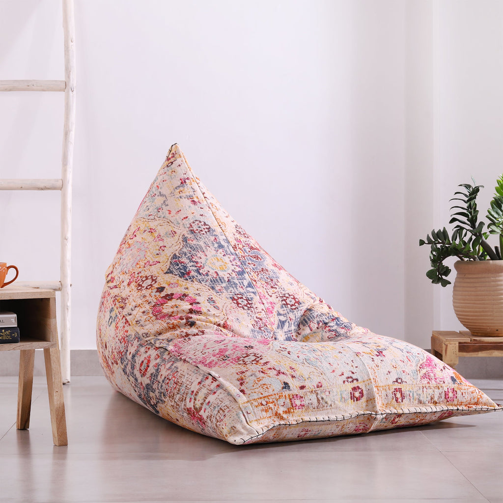 "Moroccan Boho Enchantment" - Handmade Bean Bag Cover
