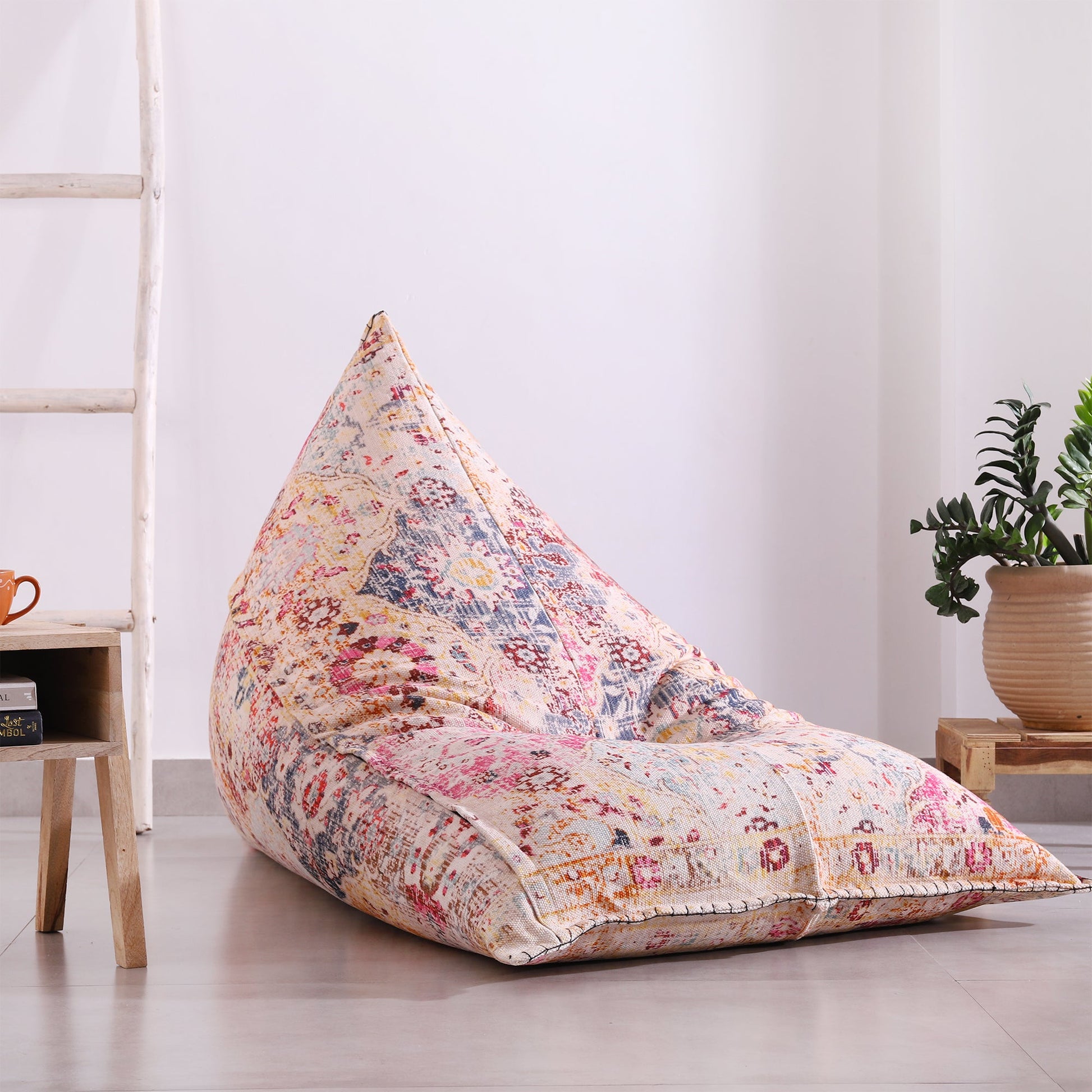 "Moroccan Boho Enchantment" - Handmade Bean Bag Cover