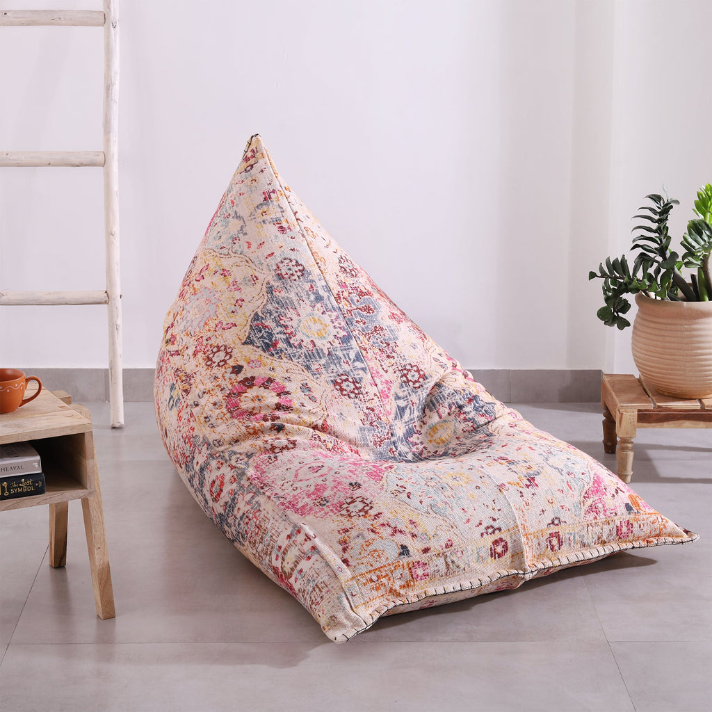"Moroccan Boho Enchantment" - Handmade Bean Bag Cover