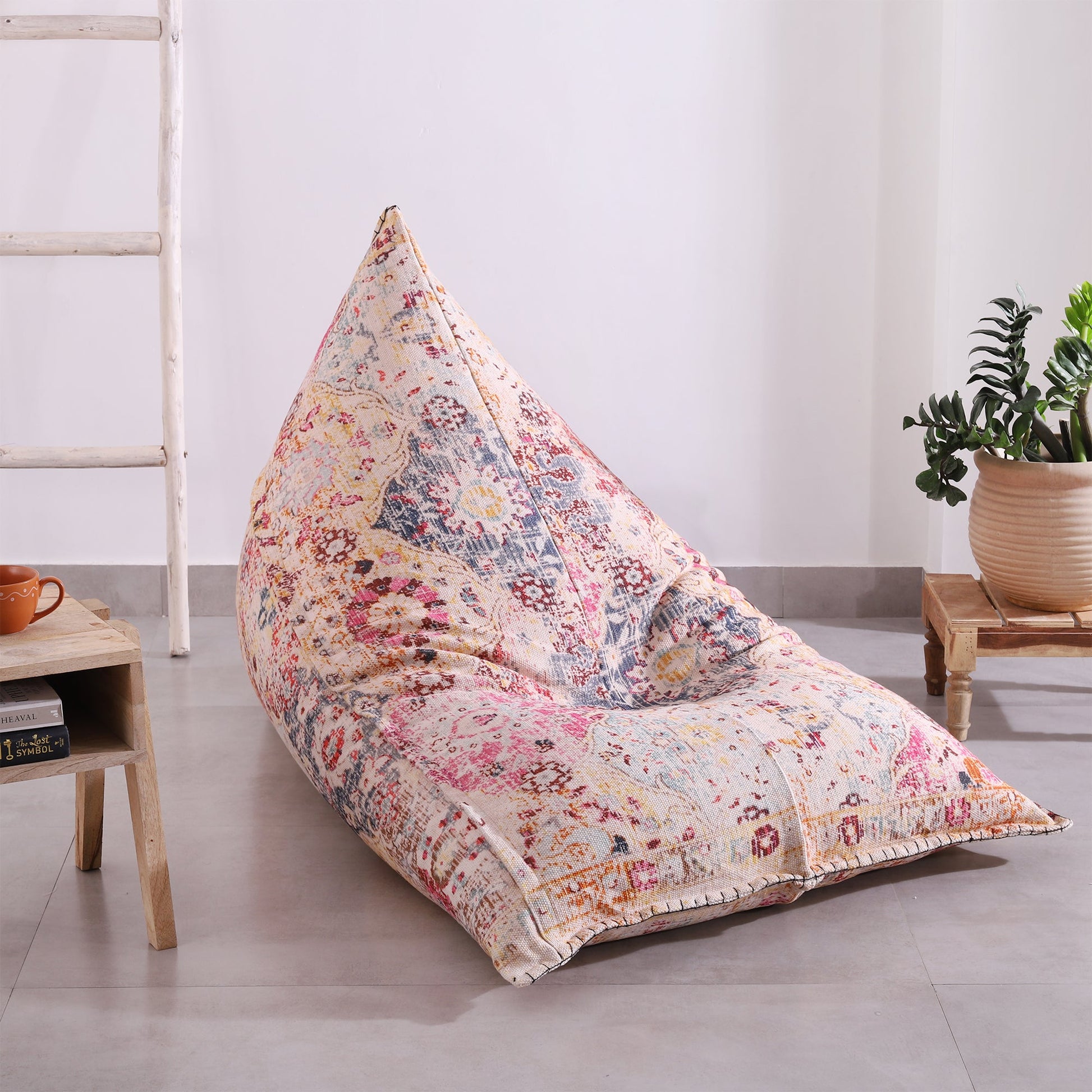 "Moroccan Boho Enchantment" - Handmade Bean Bag Cover