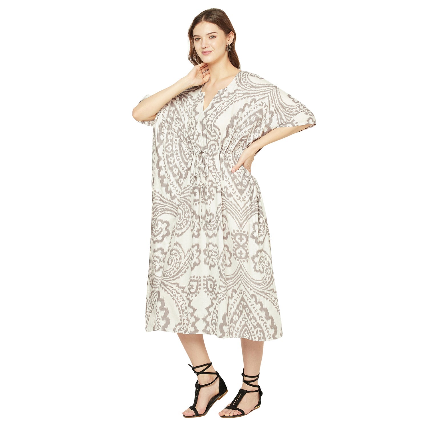 'Earthly Elegance' 100% Cotton Kaftan