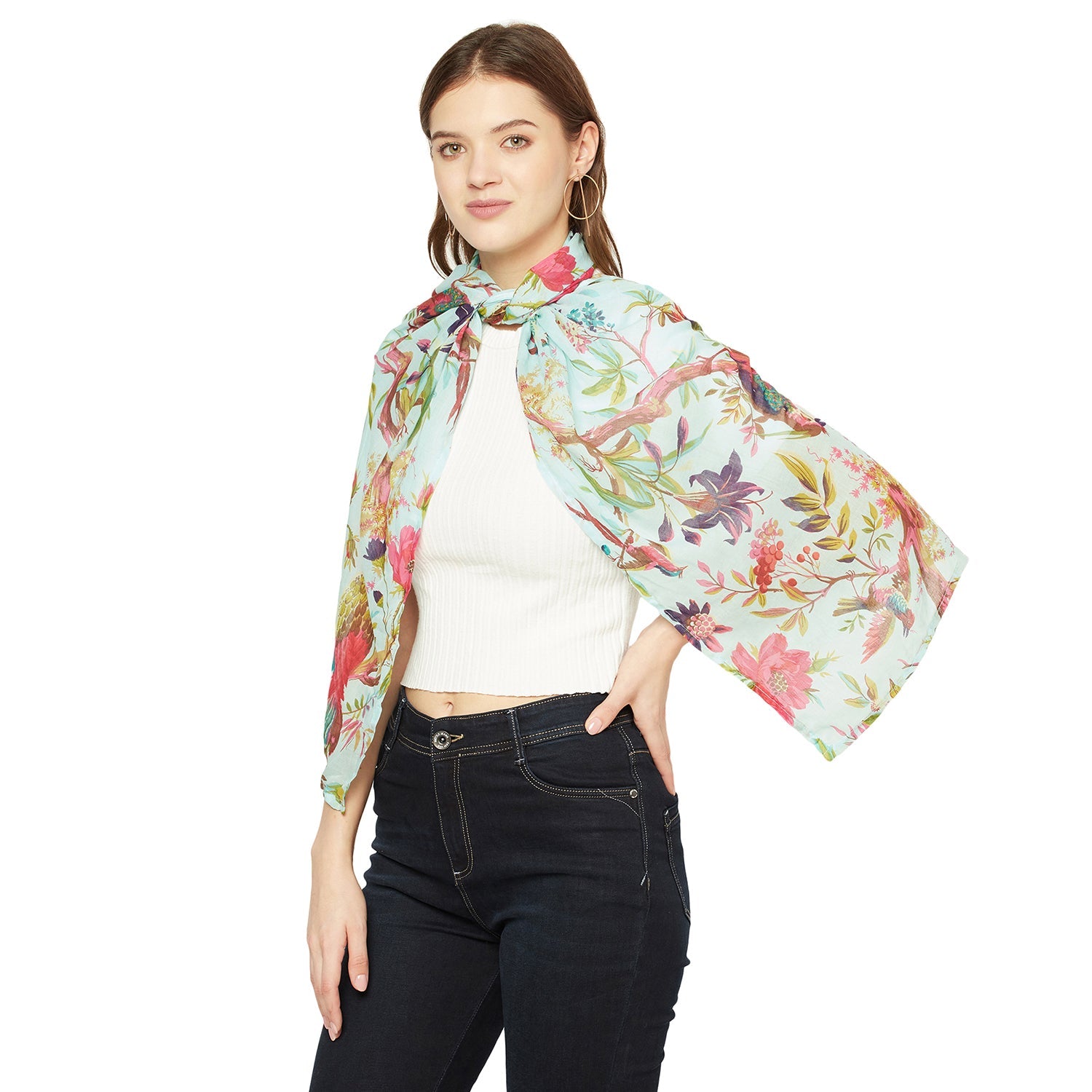 'Secret Oasis' 100% Cotton Scarf