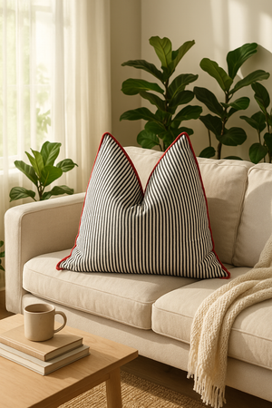 'Blissful Getaway' 100% Handmade Cotton Cushion Cover