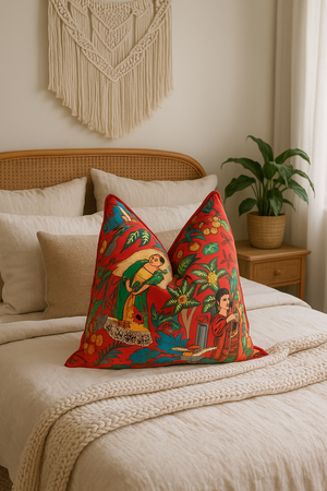 'Cultura Mexicana' 100% Cotton Cushion Cover