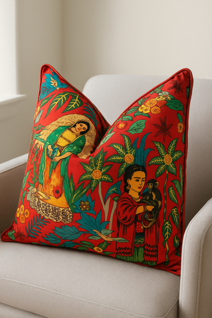 'Cultura Mexicana' 100% Cotton Cushion Cover
