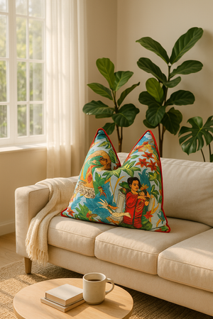 'Ritmo de México' 100% Cotton Cushion Cover