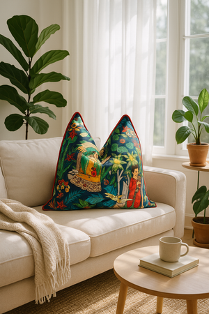 'Mystical Frida' 100% Cotton Cushion Cover