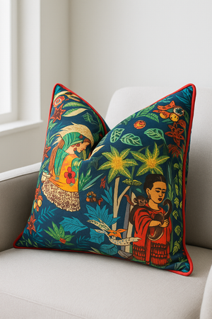 'Mystical Frida' 100% Cotton Cushion Cover