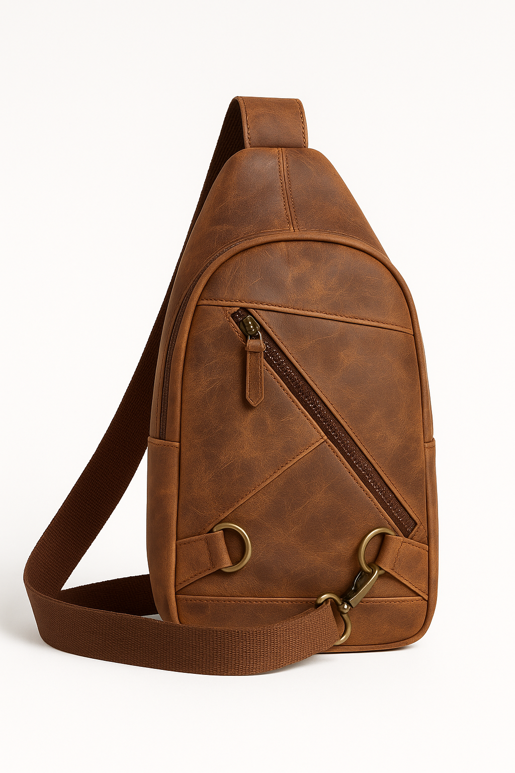 Glam Thread everyday leather chest bag crafted