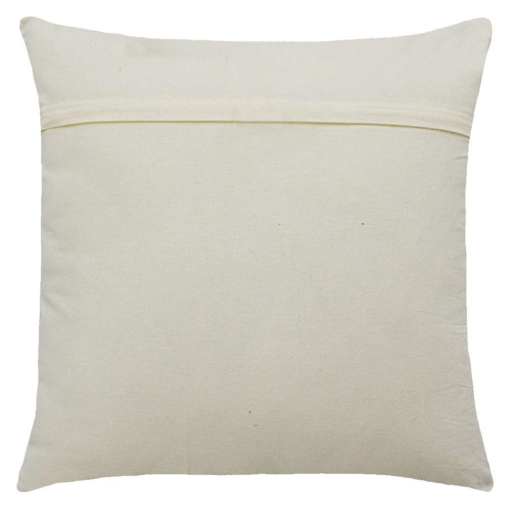 'Rustic Vibes' Hand-Woven Cotton Wool Cushion Cover