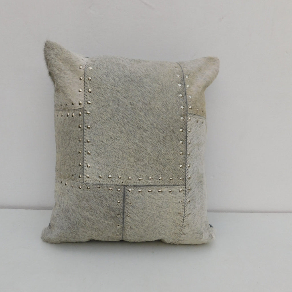 Exotic Cowhide Cushion Cover - Grey Pillowcase