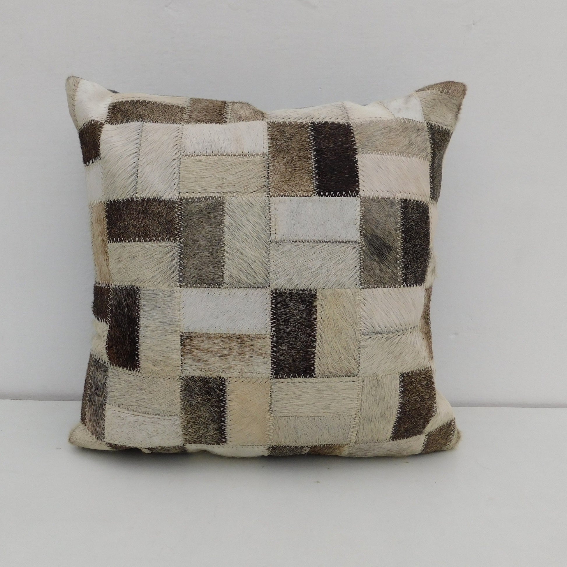 Exotic Cowhide Cushion Cover - Blockprint Pillowcase