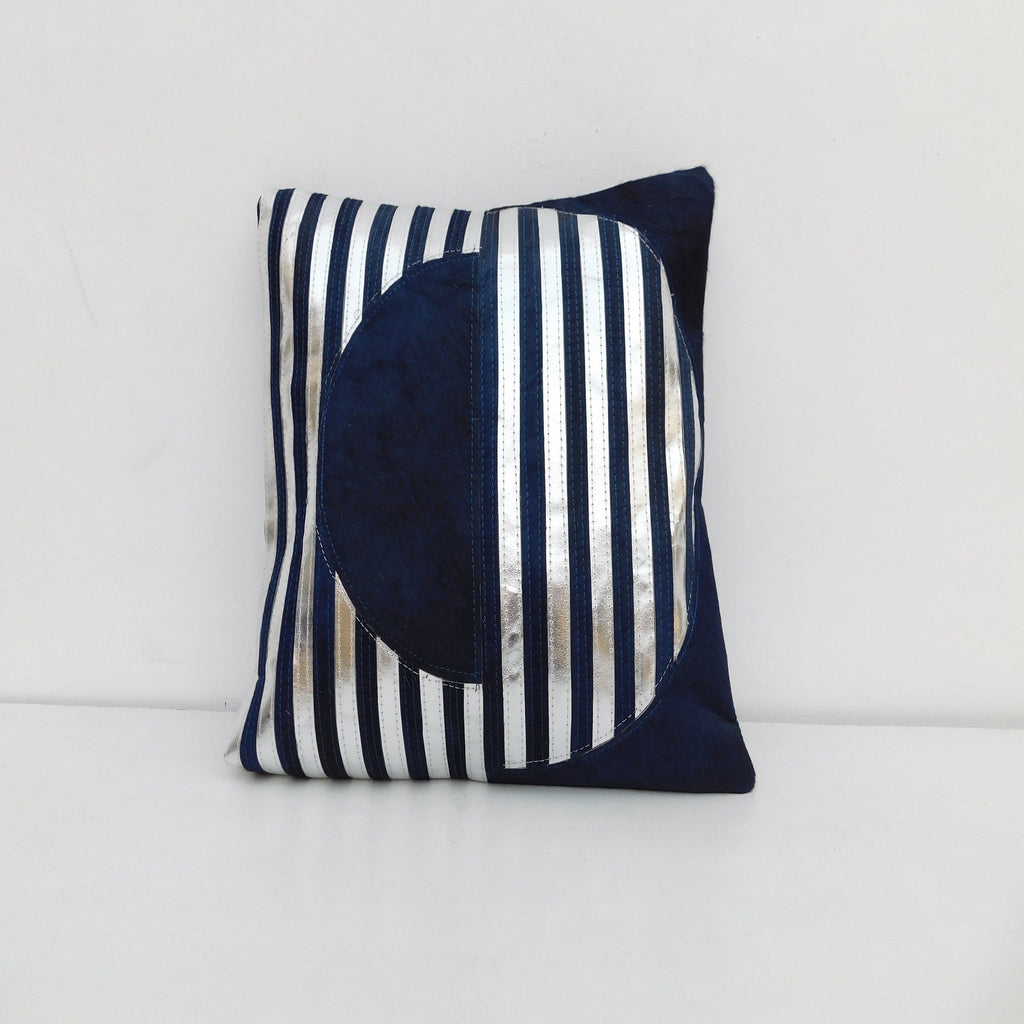Exotic Cowhide Cushion Cover - Silver Mix Pillowcase