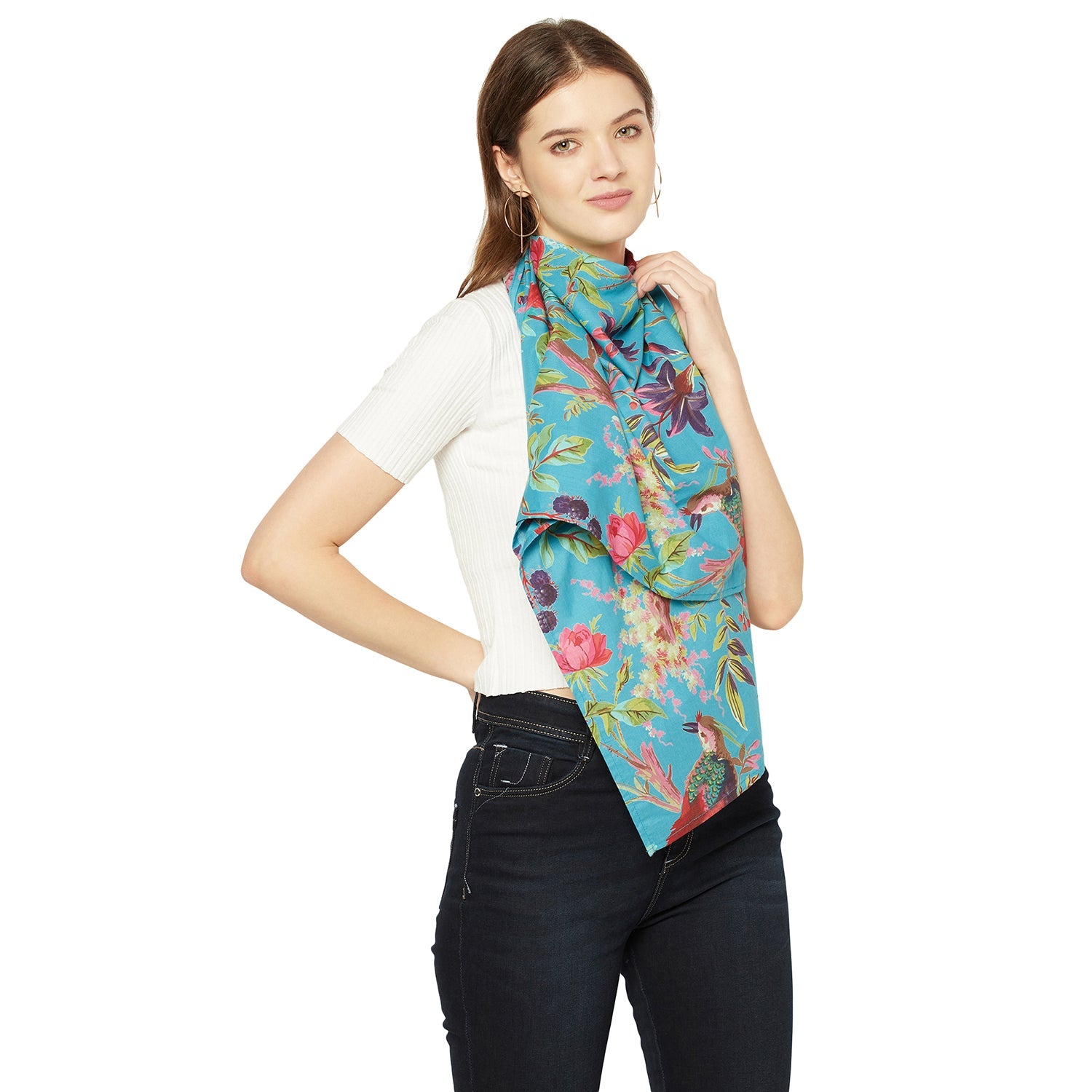 'Secret Garden' 100% Cotton Scarf