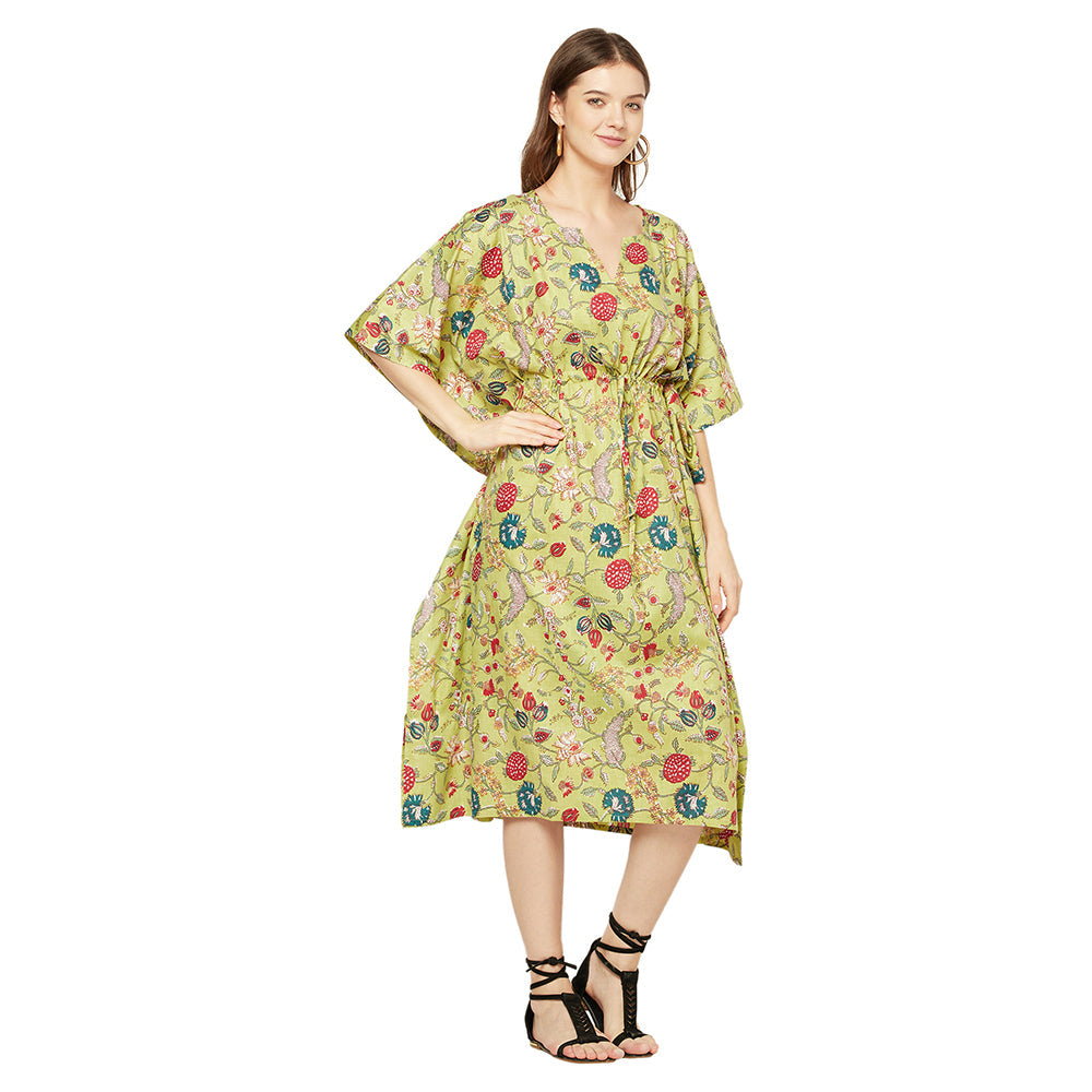 'Nature's Palette' 100% Cotton Kaftan