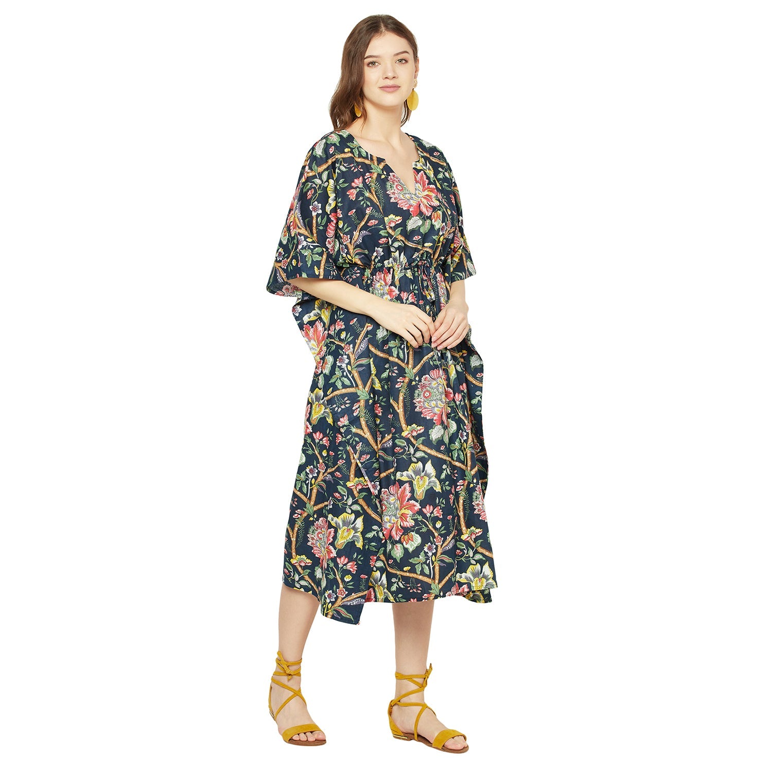 'Secret Garden' 100% Cotton Kaftan
