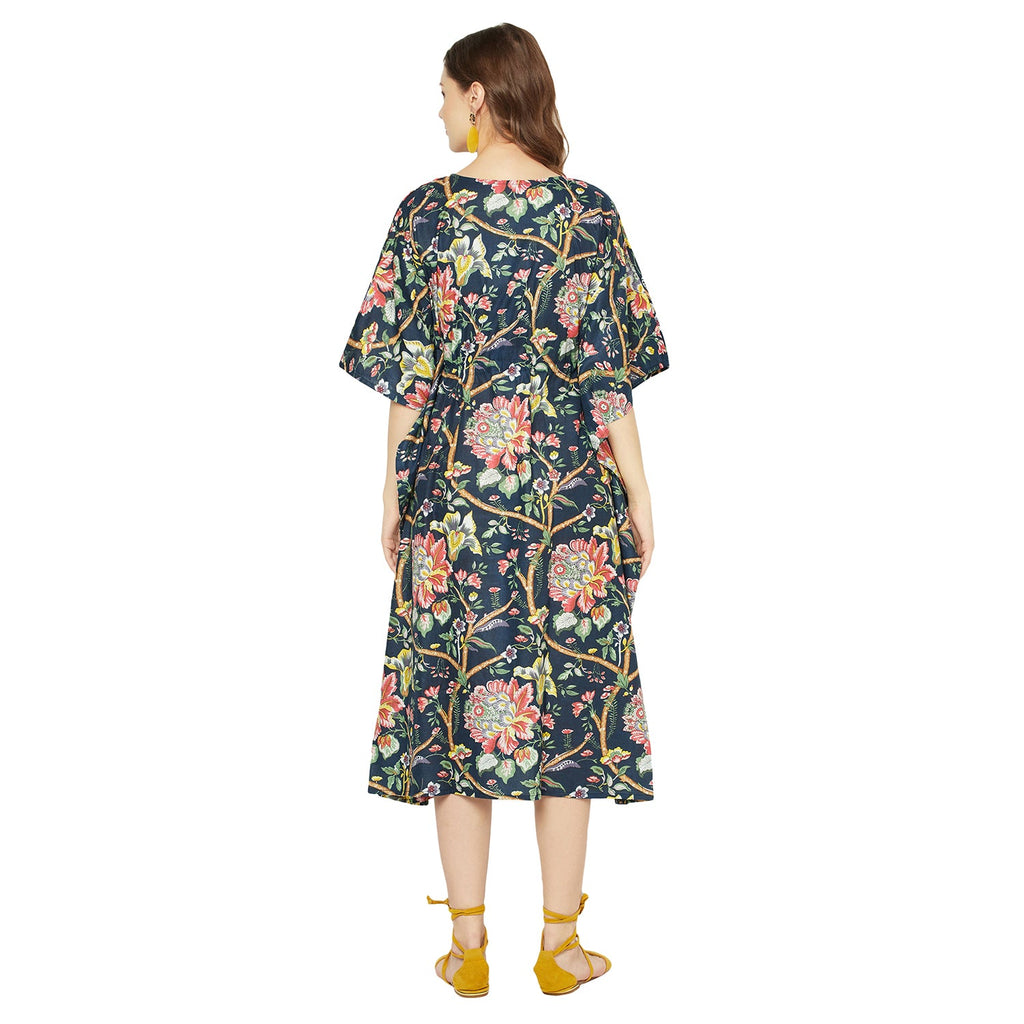 'Secret Garden' 100% Cotton Kaftan