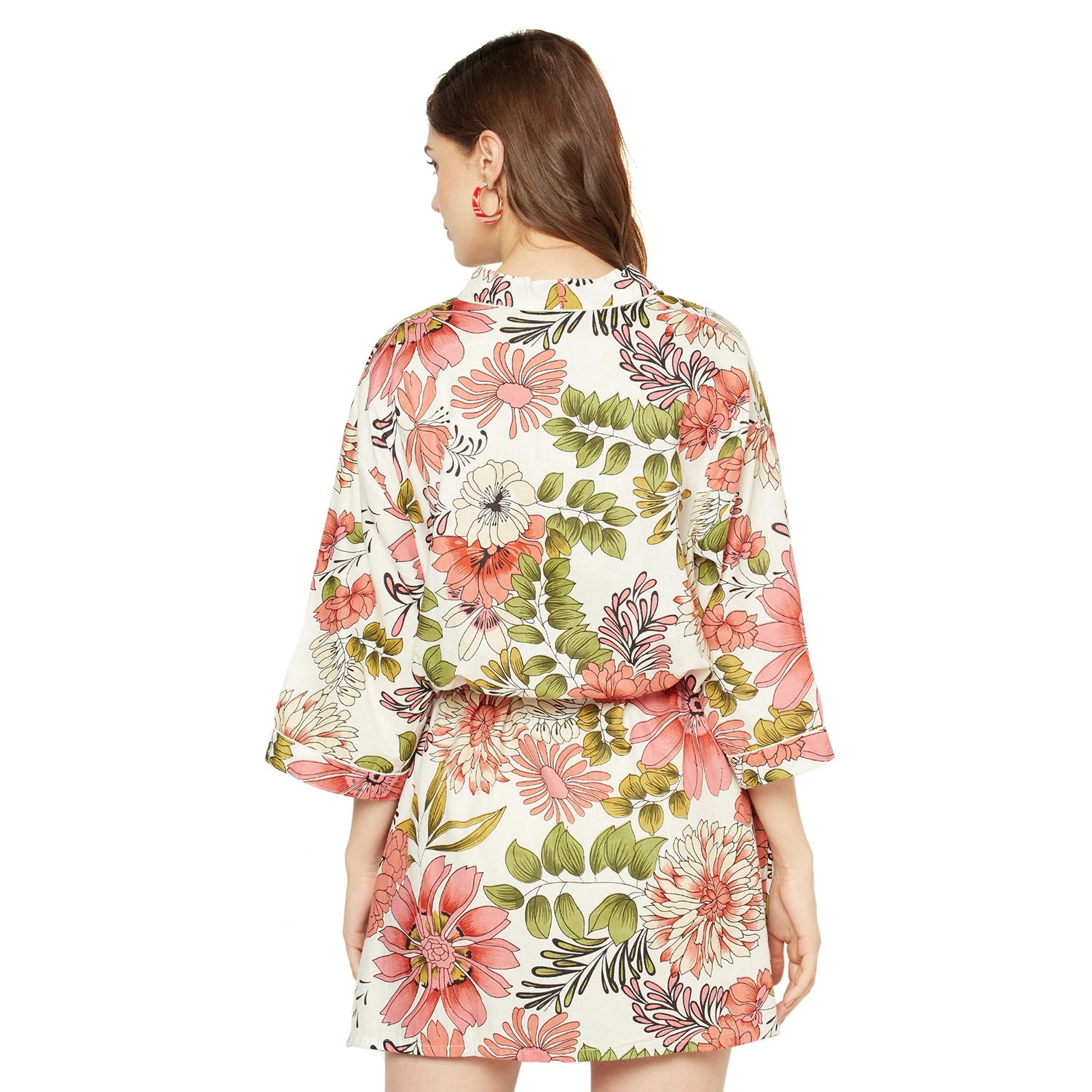 'Calm Retreat' 100% Cotton Kimono Robe