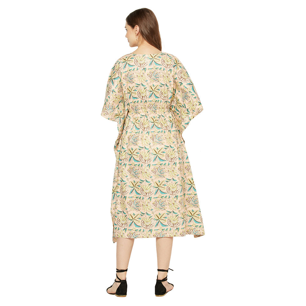 'Hushed Haze' 100% Cotton Kaftan