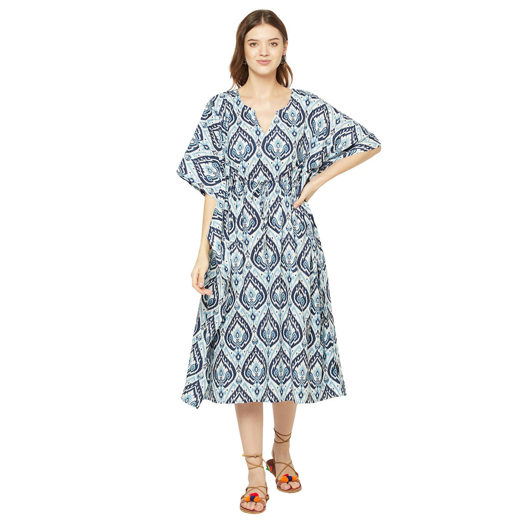 'Tranquil Tones' 100% Cotton Kaftan
