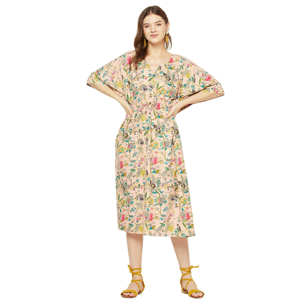 'Nature's Symphony' 100% Cotton Kaftan