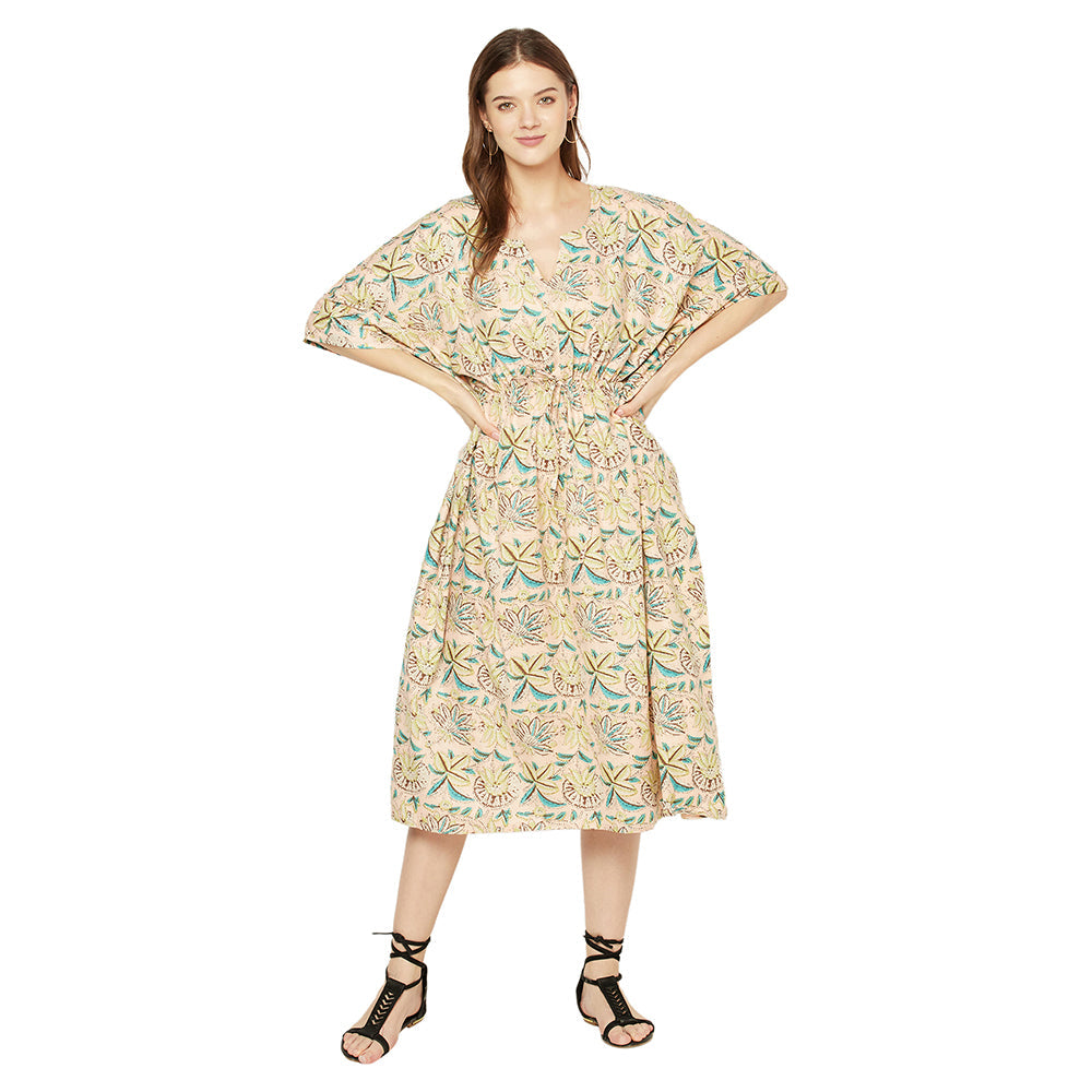 'Hushed Haze' 100% Cotton Kaftan