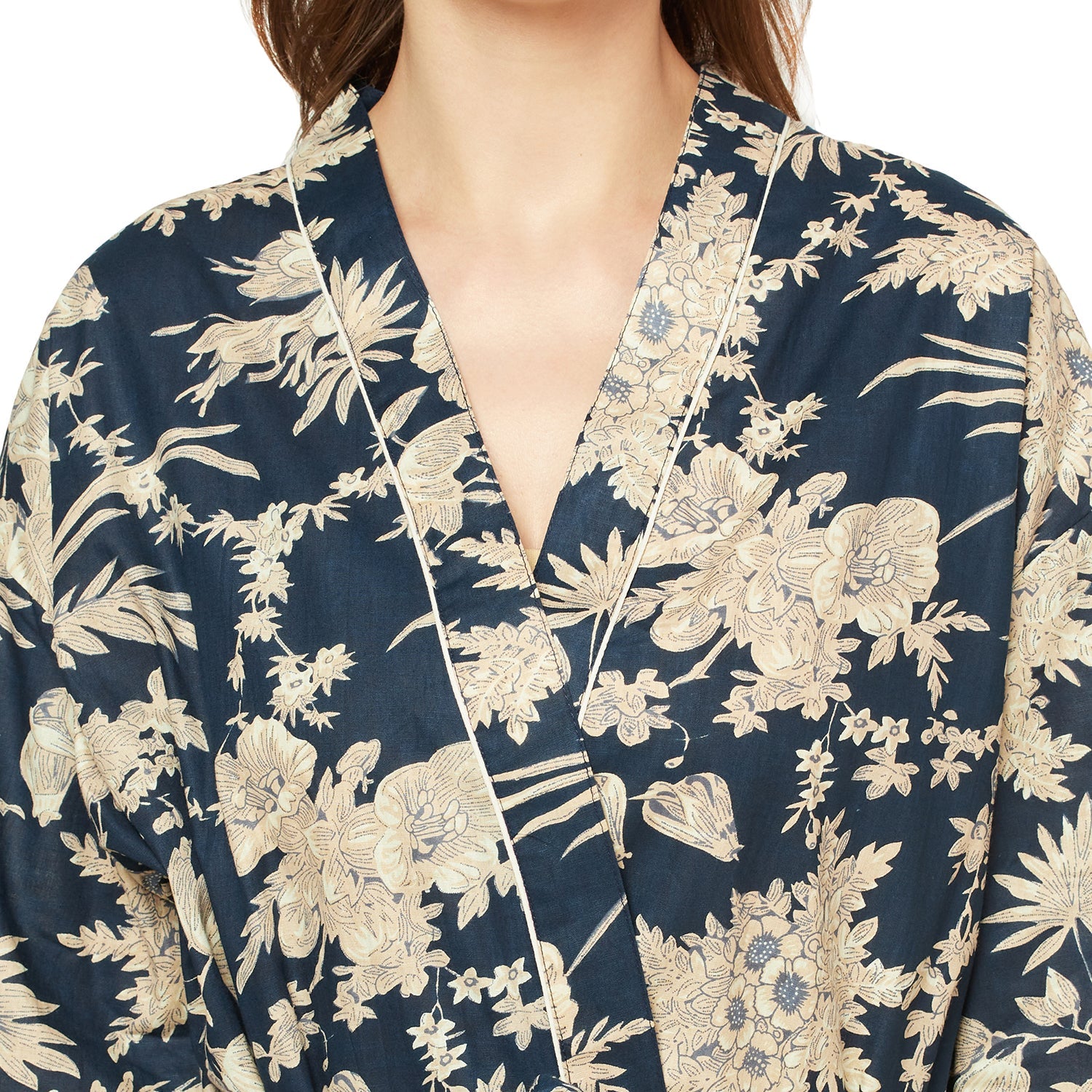 'Exotic Elegance' 100% Cotton Kimono Robe