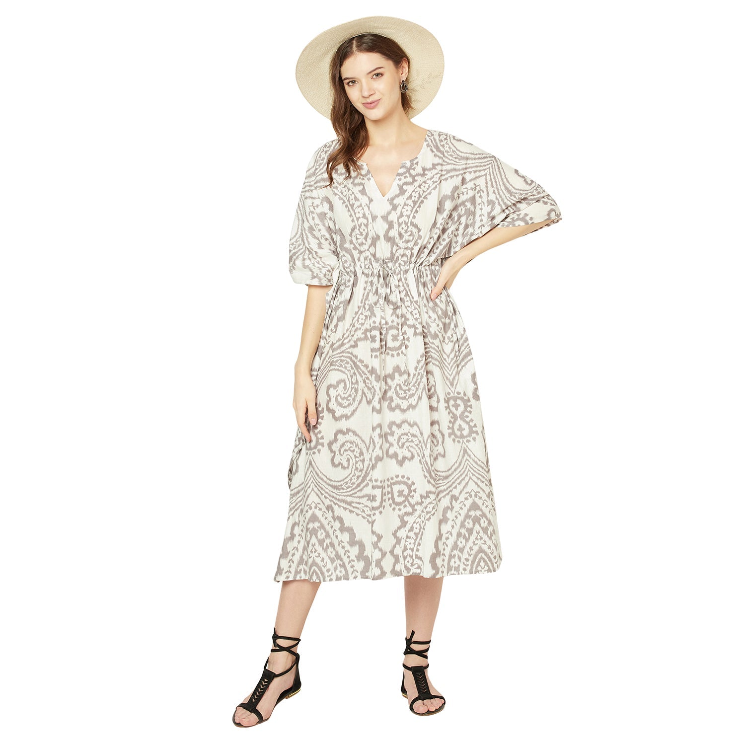 'Earthly Elegance' 100% Cotton Kaftan