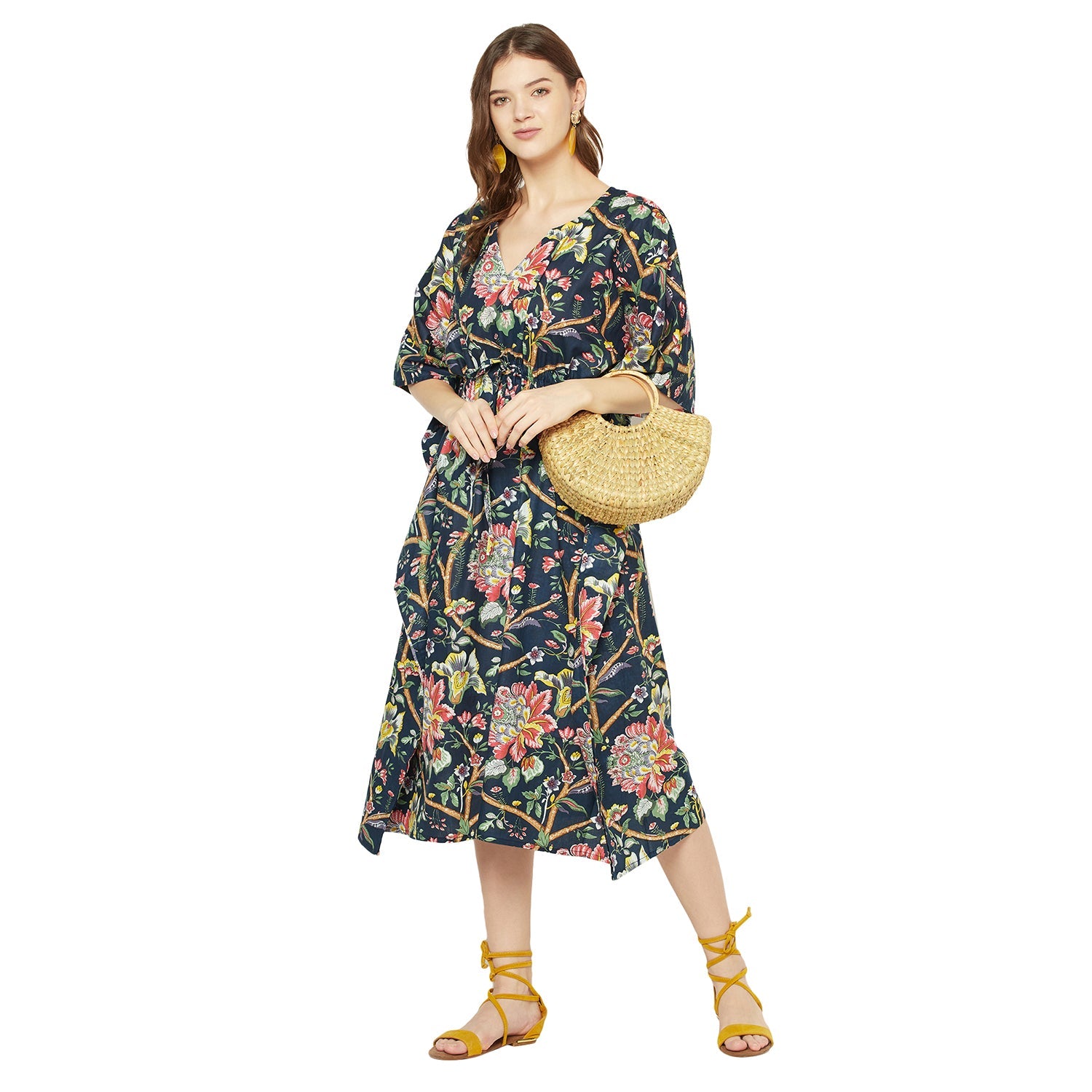 'Secret Garden' 100% Cotton Kaftan