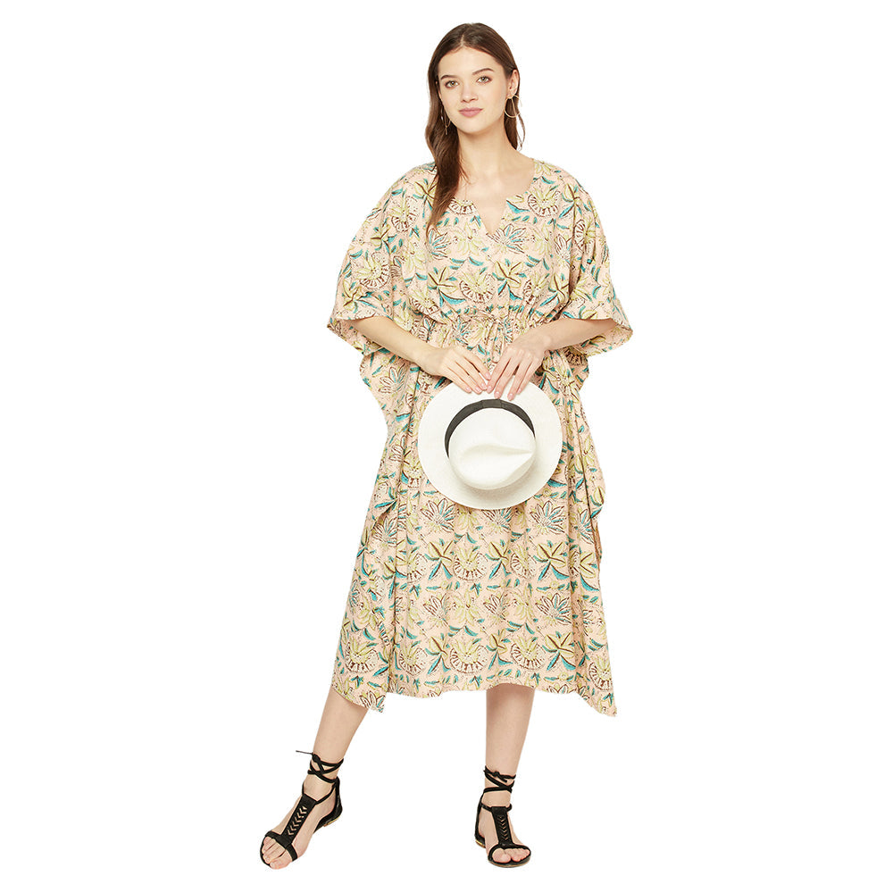 'Hushed Haze' 100% Cotton Kaftan