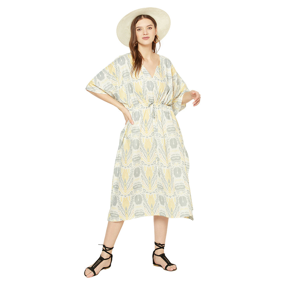 'Serene Sanctuary' 100% Cotton Kaftan