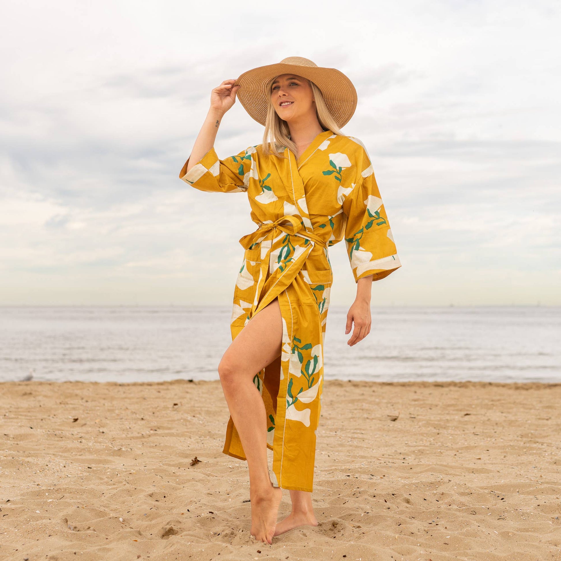 SIENNA' Women's Cotton Kimono Robe