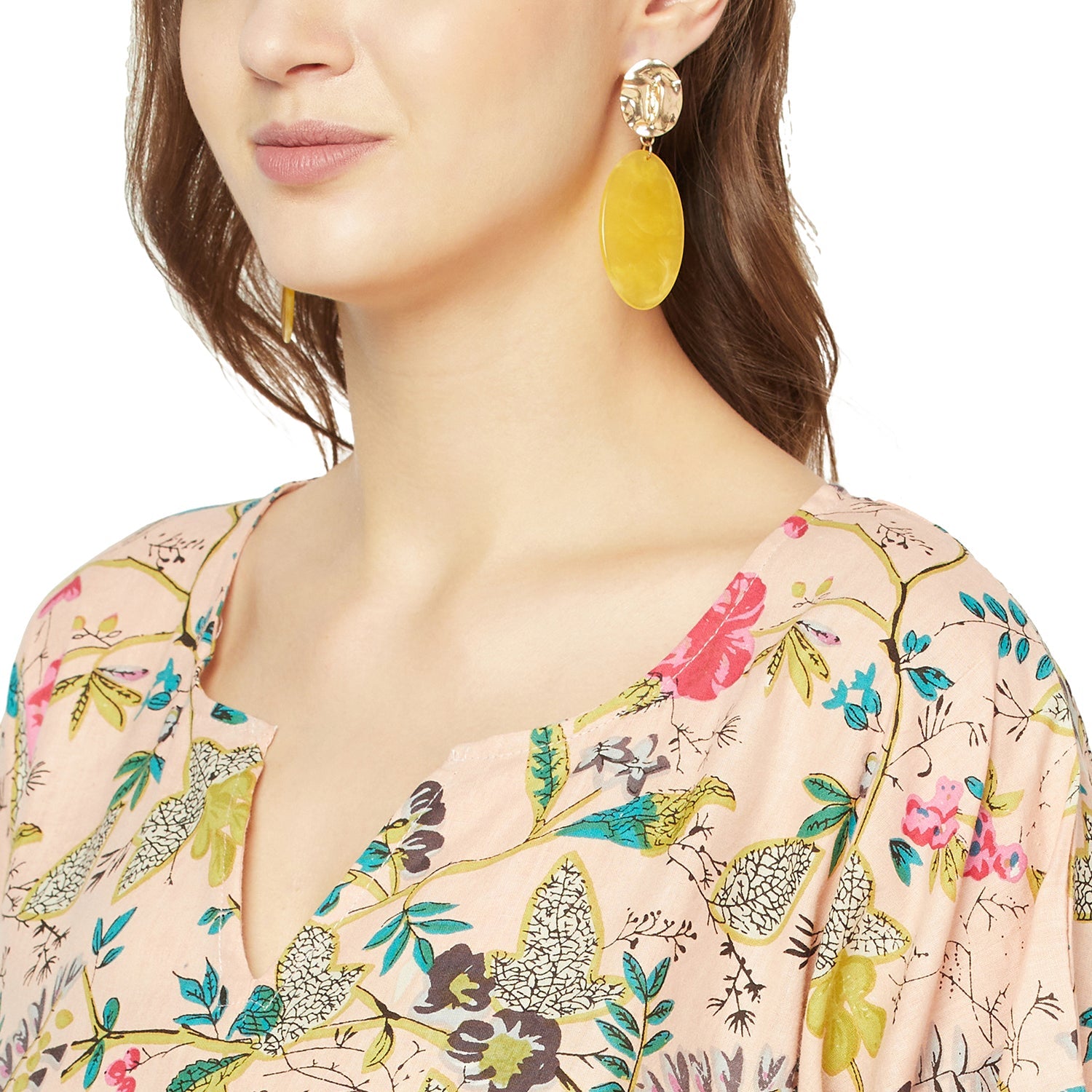 'Nature's Symphony' 100% Cotton Kaftan