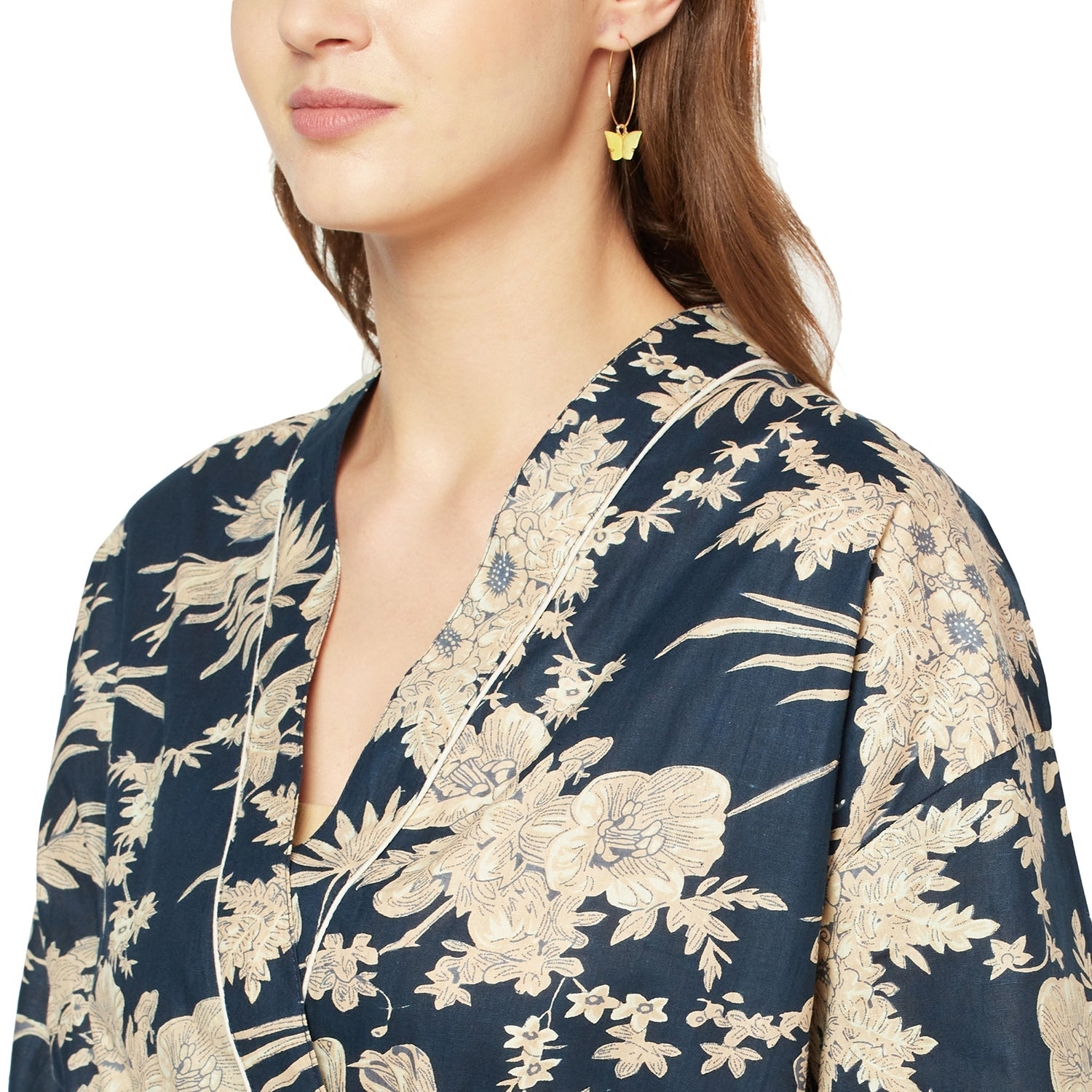 'Exotic Elegance' 100% Cotton Kimono Robe