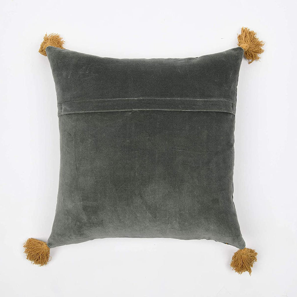 Linen Connections Moroccan Tassels Cushion Cover - Boho Polka
