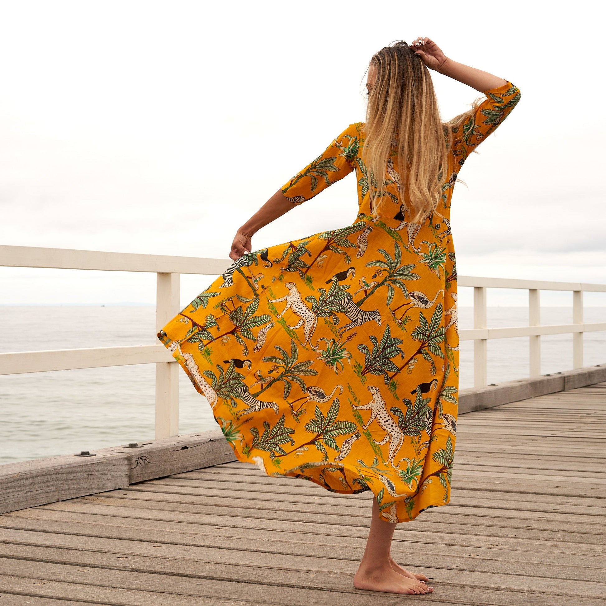 'Exotic Escape' 100% Cotton Dress