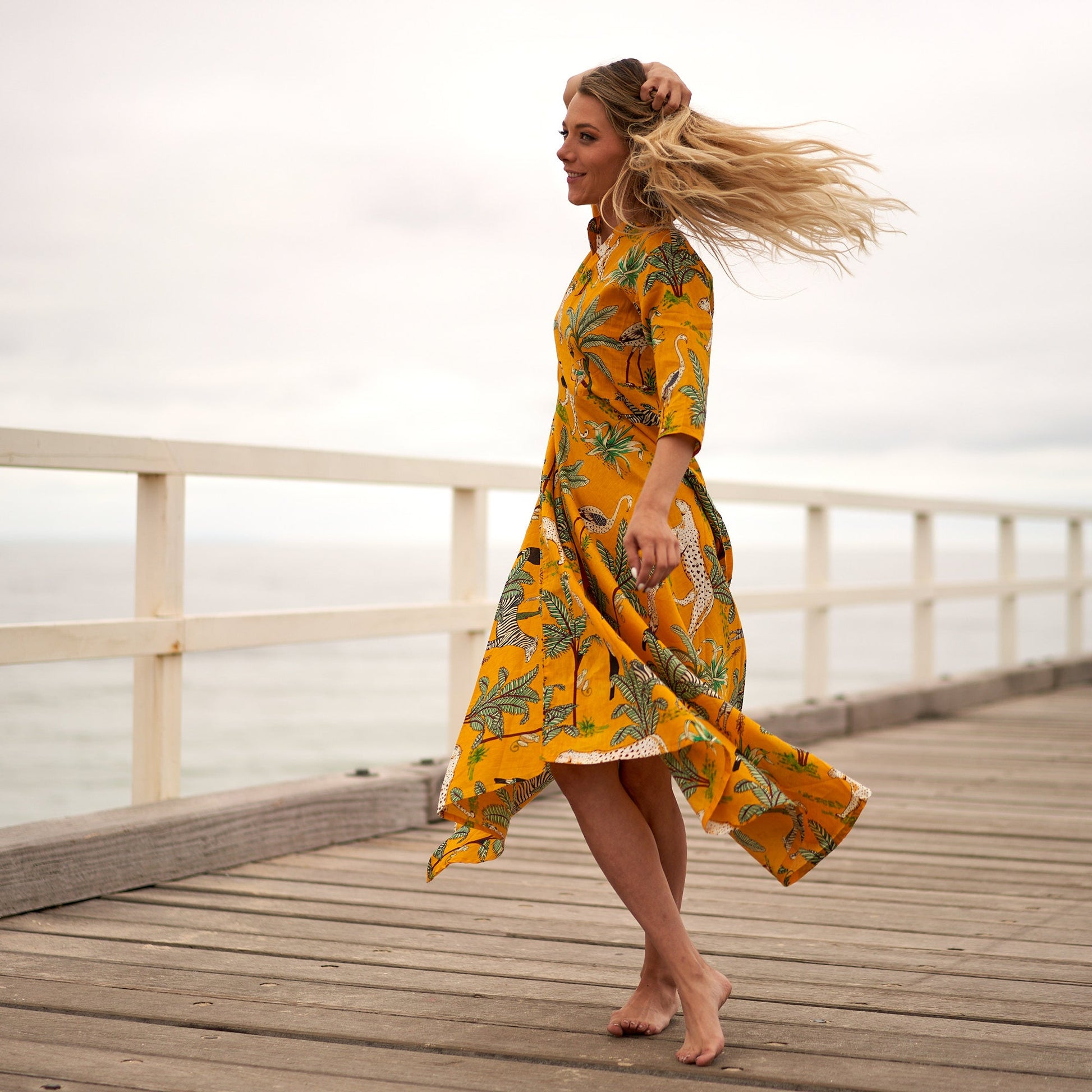 'Exotic Escape' 100% Cotton Dress