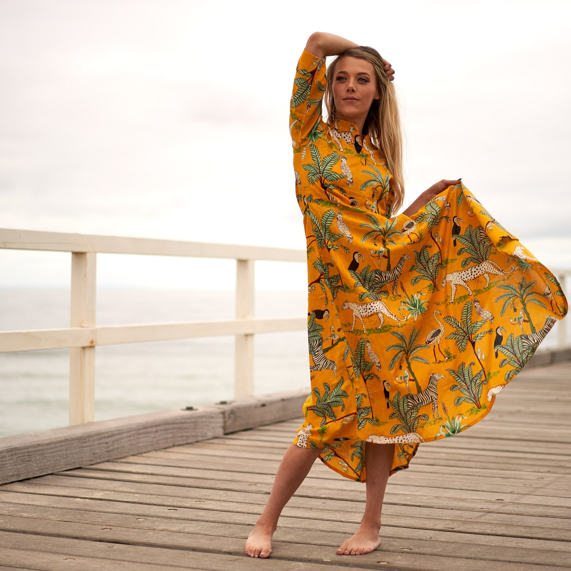 'Exotic Escape' 100% Cotton Dress