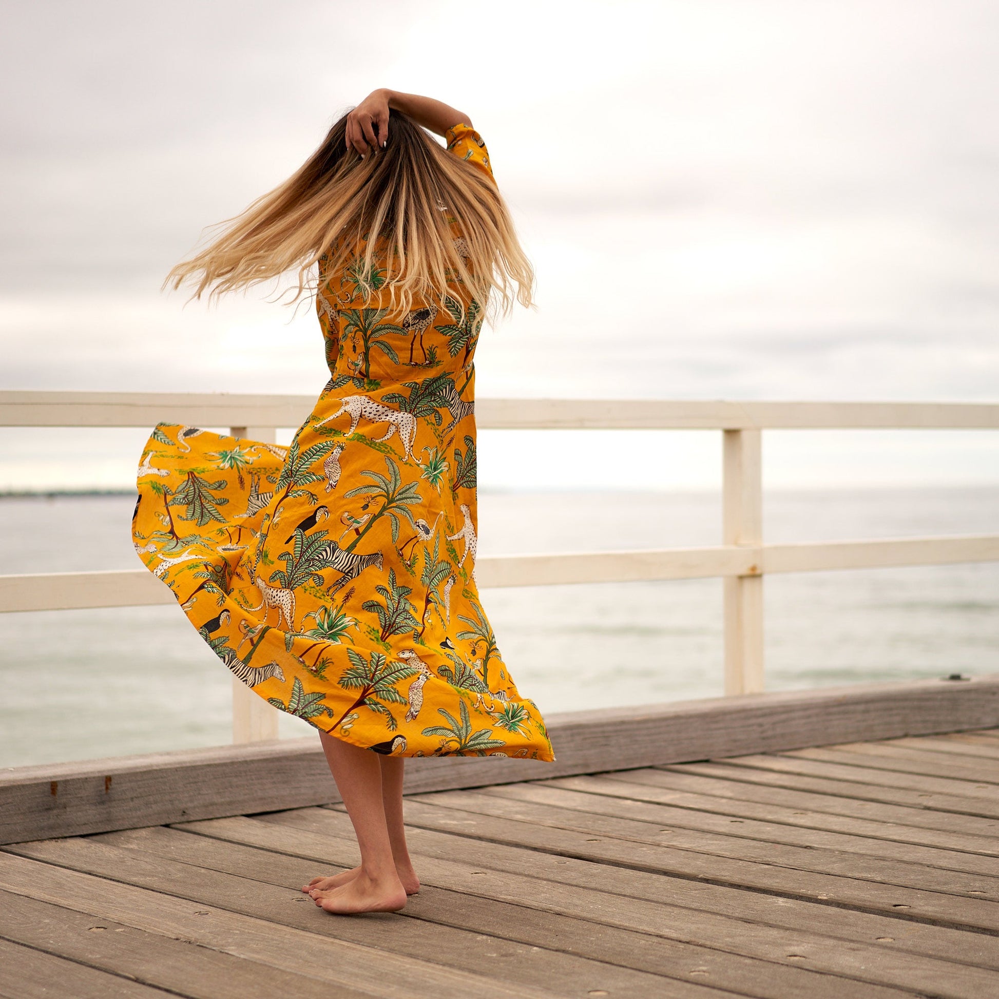 'Exotic Escape' 100% Cotton Dress